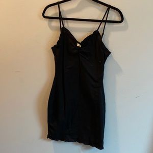 black mini dress